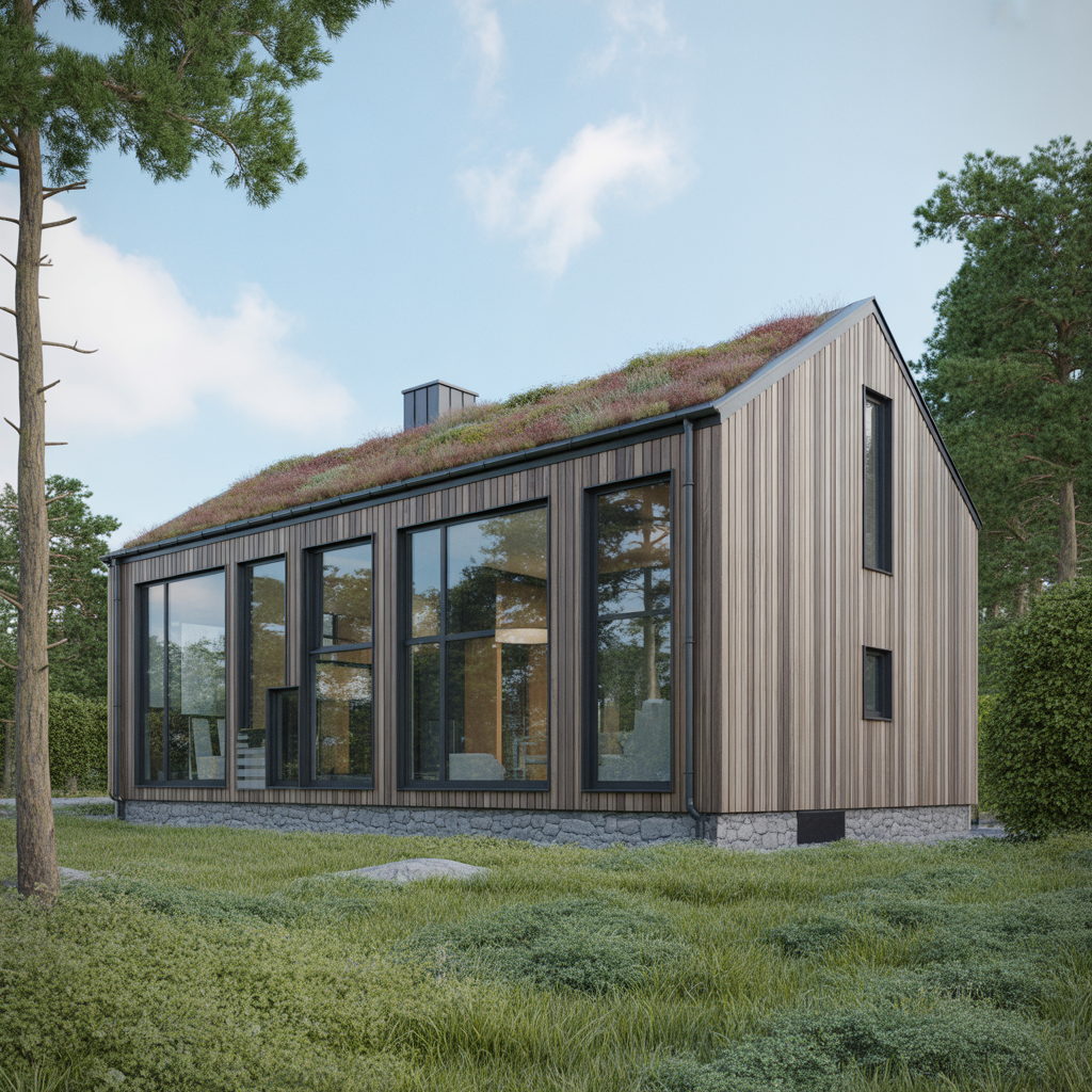 6.Bygg ett hus med moderna och hallbara material for lang livslangd