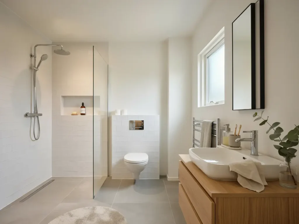 totalrenovering av badrum med golvv rme i gustavsberg v rmd